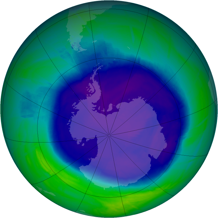 Ozone Map 2008-09-19